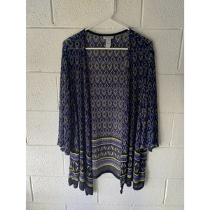Damen Gr. 1X leichte Strickjacke Boho Hippie Vintage - Bild 1 von 6