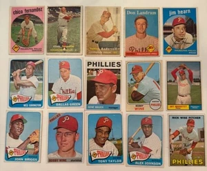 LOT 15 1950's-60's Philadelphia Phillies Baseball Cards - Picture 1 of 3