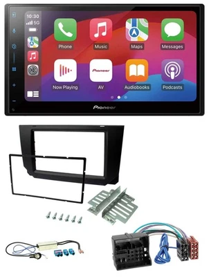 Pioneer DAB USB MP3 Bluetooth 2DIN Autoradio für Seat Ibiza 2017-2021 schwarz - Bild 1 von 4