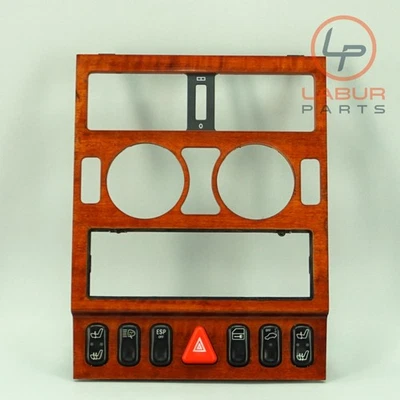 R170 01-04 Mercedes SLK Class painel frontal console central acabamento de ventilação de ar C604 - Imagem 1 de 4