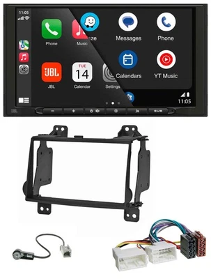 JBL USB 2DIN MP3 Bluetooth AUX Autoradio für Hyundai H1 (08-15) - Bild 1 von 4