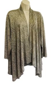 chicos travellers Gr. 2 Strickjacke vorne offen gold schwarz schimmer 3/4 Arm - Bild 1 von 9