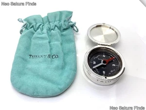 Vintage Tiffany & Co. 1837 Sterling Silber 925 Kompass Tasche mit Etui - Bild 1 von 11