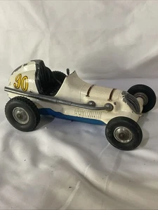 1950s Vintage Roy Cox Thimble Drome Champion Tether Car White #90 - Picture 1 of 9