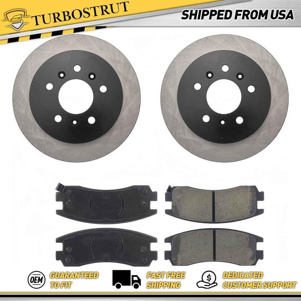 Kit de pastillas de freno rotores de freno traseros originales para Buick LaCrosse 2008 2009 5,3 L Foto 1 de 2