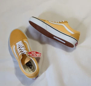 NUEVO Vans Old Skool Color Theory Talla 8 Amarillo Dorado Gamuza/Lona 507452 - Imagen 1 de 10