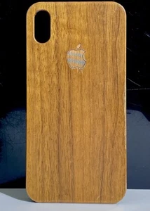 iPhone XS Max Slim Walnut Wood Case Genuine Wood Hard Back✅Very Strong Cover✅ - Picture 1 of 3