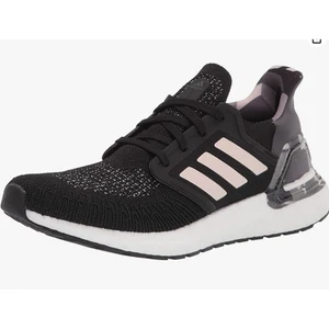 Zapato para correr Adidas Ultraboost 20 para mujer, negro/tinte rosa/gris, 7 - Imagen 1 de 10