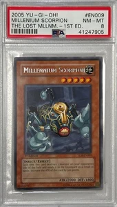 Yu-Gi-Oh! 1st Edition PSA 8 NM-MT 'Millennium Scorpion' TLM-EN009 ~RARE~ - Picture 1 of 3