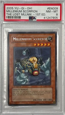 Yu-Gi-Oh! 1st Edition PSA 8 NM-MT 'Millennium Scorpion' TLM-EN009 ~RARE~ - Image 1 of 3
