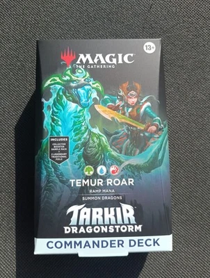 Magic Mazzo Commander -Temur Roar- Tarkir Dragonstorm Inglese Sigillato Carte EN - Immagine 1 di 4