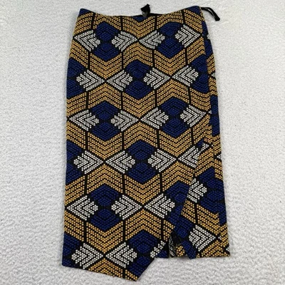 Saia lápis Anthropologie Maeve Kanara malha feminina 0 estampa geométrica multicolorida - Imagem 1 de 4