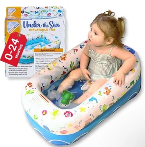Mommy's Helper | Inflatable Under The Sea Baby Bathtub, Collapsible Safe Baby… - Picture 1 of 3