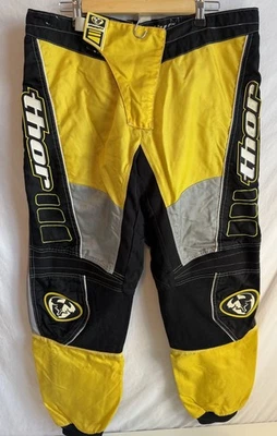 Thor Phase 2.0 Motocross Pants Style 1210 Mens Size 38” Dirt Bike Nylon Yellow - Image 1 of 4
