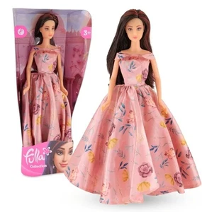 Neu Fulla Collection Asiatische Modepuppe Elegant Blumen Mode Kleid Weihnachten - Bild 1 von 7