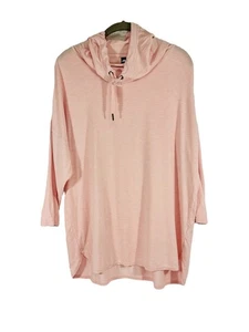 Avia Damen leichter rosa Hoodie Tunika S (4-6) Relaxed Fit 3/4 Arm - Bild 1 von 11