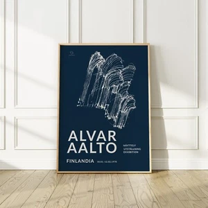 Alvar Aalto Architecture Exhibition Poster, 24"x36" (61x91cm), No Frame - Picture 1 of 4