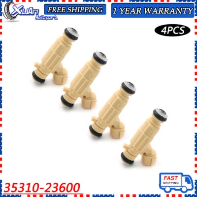 9260930013 Set of 4 Fuel Injector for 2001-2008 Hyundai Elantra 2.0L 35310-23600 - Imagem 1 de 4