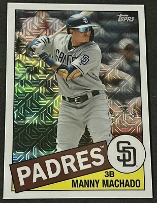 Manny Machado 2020 Topps Chrome #85C-32 1985 Redux Silver Pack Mojo Refractor - Image 1 of 3
