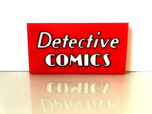 Detective Comics Display Logo Text Stand Collectable Batman - Picture 1 of 1