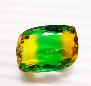 88 Ct Doublet Glass Stone Multi Color Tourmaline Fancy Cut Stone Loose Gemstone - Picture 1 of 7