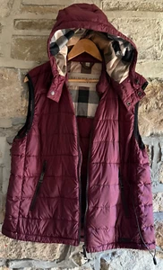 Chaleco/chaqueta chaleco/calentador corporal capucha extraíble a cuadros Nova BURBERRY BRIT para hombre - Imagen 1 de 13