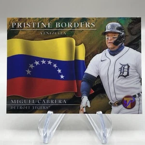 2022 Miguel Cabrera Topps Pristine Borders #PB-7 Venezuela Gold Refractor /50 - Picture 1 of 3