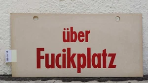 über Fucikplatz | Linienschild Dresden DDR - Bild 1 von 2