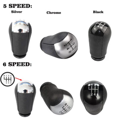 ​5/6 Speed Manual Gear Stick Shifter Knob Chrome/Black For Ford Transit 06-12 - Image 1 of 4