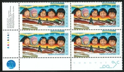 Canada sc#1784 Creation of Nunavut Territory, LL Imprint Block, Mint-NH - Image 1 of 2