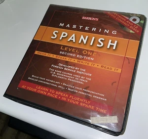 Barron's Mastering Spanish Level One Second Edition 12 Audio CDs And Textbook - Picture 1 of 4