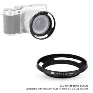 JJC Black Metal Lens Hood for Fuji X-A5 X-T100 Lens FUJINON XC15-45mm F3.5-5.6 - Picture 1 of 7