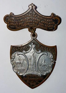 Grand Army Republic GAR 1900 Chicago Lincoln Medal Melted Civil War Guns Weapons - Picture 1 of 4
