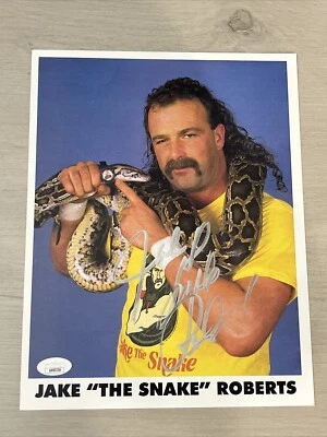杰克“蛇”罗伯特签名亲笔签名 8.5 X 11 照片 JSA 正品 — 第 1/2 张图片