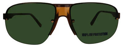 Tod's TO0343-45N Unisex Brown Metal Sunglasses Green Lens - Image 1 of 2