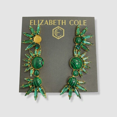 Pendientes Livy para mujer Elizabeth Cole enchapados en oro de 24k Foto 1 de 2