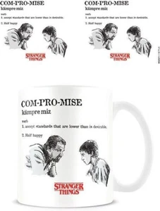 Mug Stranger Things - Compromise - Com-Pro-Mise - Hopper & Eleven - Bild 1 von 2