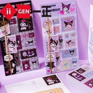 Kuromi Briefmarken Lila Deko Sticker Aufkleber Sanrio Original Kawaii Japan NEU - Picture 1 of 2
