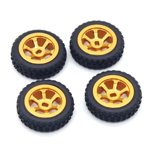 4PCS Aluminum Alloy Wheels Rim Tires For Wltoys K969 K989 P929 K999 1/28 RC Car - Picture 1 of 4
