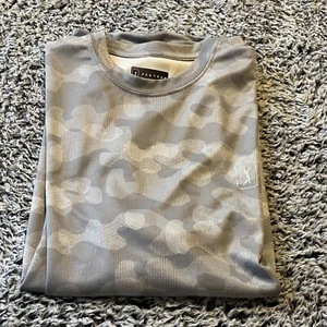 PGA Tour Performance Shirt, Medium, Gray, 100% Polyester, Long Sleeve - Picture 1 of 7