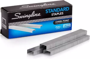 Swingline Staples, Standard Staplers for Desktop Staplers, 1/4" Length, 210/Stri - Picture 1 of 12