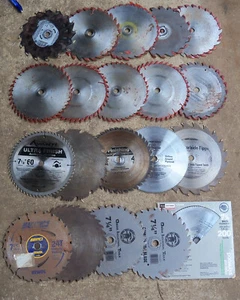20 Craftsman Irwin 7-1/4", 8", Table Saw Blade LOT, Plywood 5/8 - Picture 1 of 5