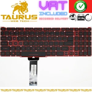 Acer Nitro 5 AN515-54 schwarz mit roter Hintergrundbeleuchtung US Gaming Laptop Tastatur KOSTENLOSER VERSAND - Bild 1 von 3