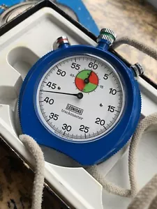 Vintage Leonidas by Heuer trackmaster stopwatch swiss made in box - Picture 1 of 10