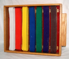 karate belt display case