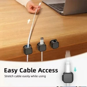 Charge Cable Clips Self-Adhesive Desk Organizer Wire Holder Cable Clips - Bild 1 von 4