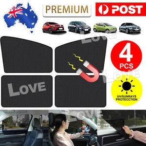 Magnetic Car Window Sun Shade UV Protection Front+Rear Side Window Curtain Cover - Picture 1 of 11