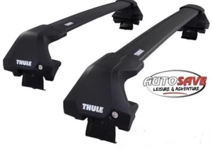 Thule WingBar Edge Black Aluminium Roof Bars Set for Ford Mustang Mach-E 21-22 - Picture 1 of 1