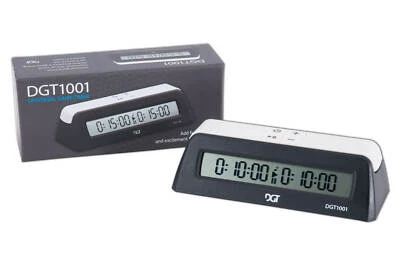 DGT 1001 Digital Chess Clock - Black - Image 1 of 2
