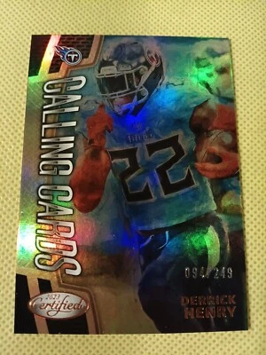 2023 KING DERRICK HENRY PANINI CERTIFIEDCALLING CARDS CARD /249 TITANS #CALL-1 - Image 1 of 2